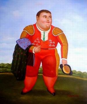 Botero oil painting