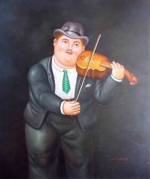 Botero oil painting