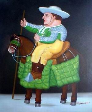 Botero oil painting