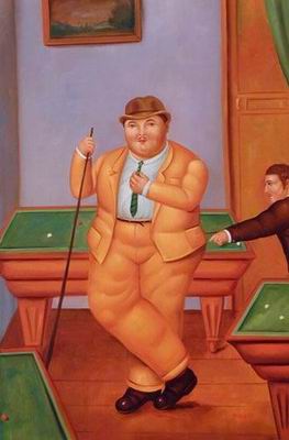 Botero oil painting