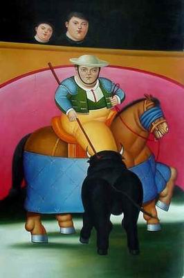 Botero oil painting