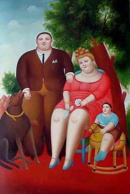Botero oil painting