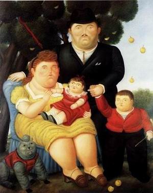 Botero oil painting