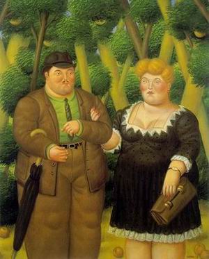Botero oil painting