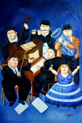 Botero oil painting