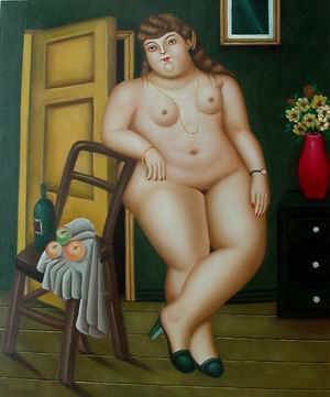 Botero oil painting