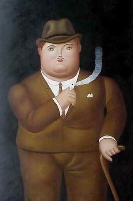 Botero oil painting