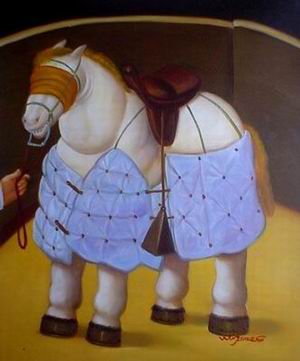 Botero oil painting