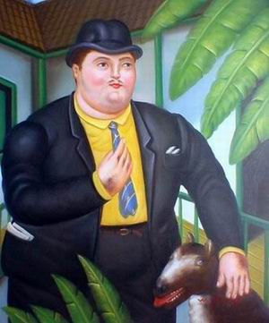 Botero oil painting