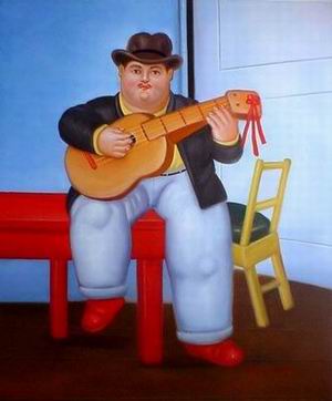 Botero oil painting
