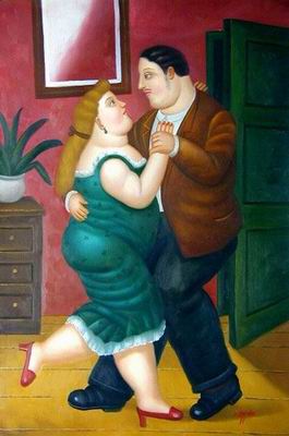 Botero oil painting