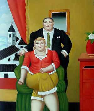 Botero oil painting