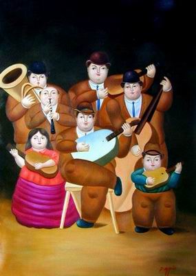 Botero oil painting