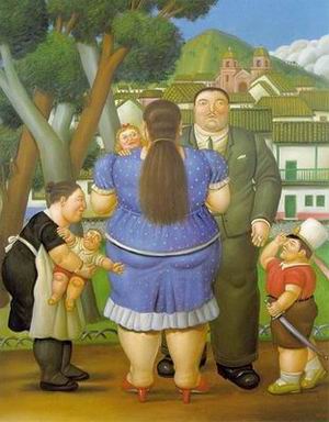 Botero oil painting