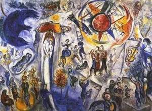 Chagall oil painting