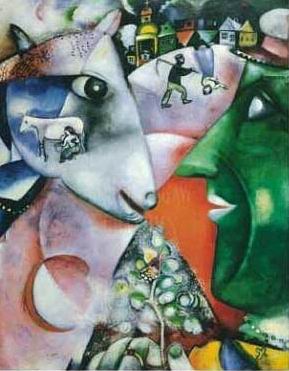 Chagall oil painting