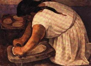Diego Rivera oil painting