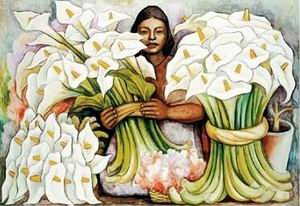 Diego Rivera oil painting
