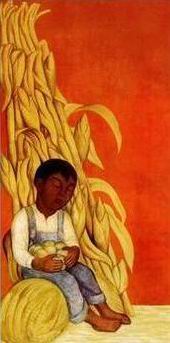 Diego Rivera oil painting