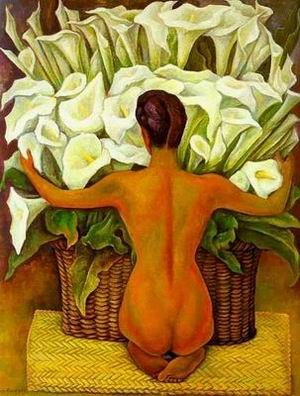 Diego Rivera oil painting