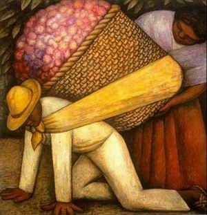 Diego Rivera oil painting