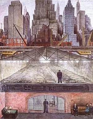 Diego Rivera oil painting