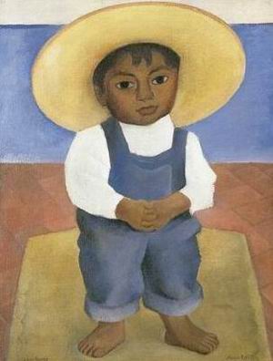 Diego Rivera oil painting
