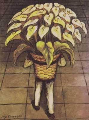 Diego Rivera oil painting