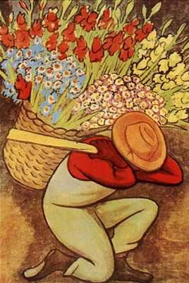 Diego Rivera oil painting
