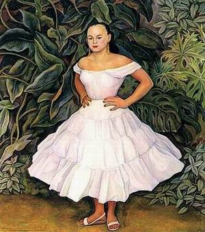 Diego Rivera oil painting