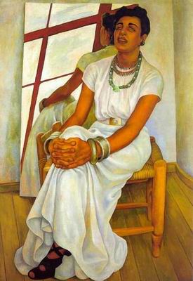 Diego Rivera oil painting