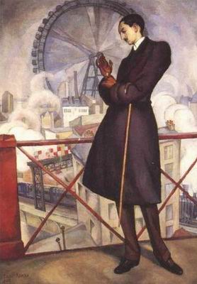 Diego Rivera oil painting