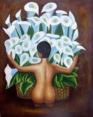 Diego Rivera oil painting