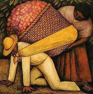Diego Rivera oil painting