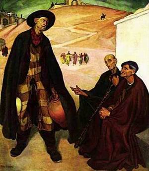 Diego Rivera oil painting