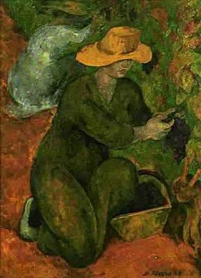 Diego Rivera oil painting