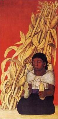Diego Rivera oil painting