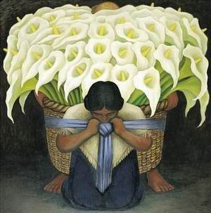 Diego Rivera oil painting