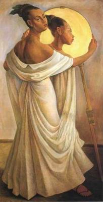 Diego Rivera oil painting