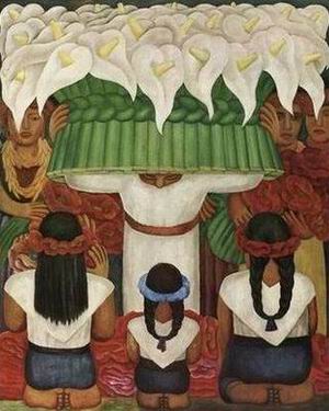 Diego Rivera oil painting