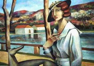 Lempicka oil painting