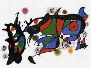 Miro oil painting