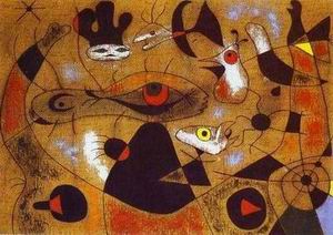 Miro oil painting