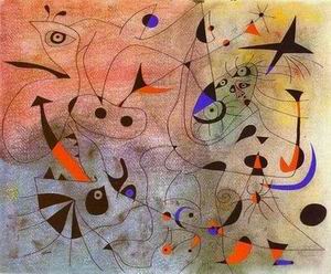 Miro oil painting
