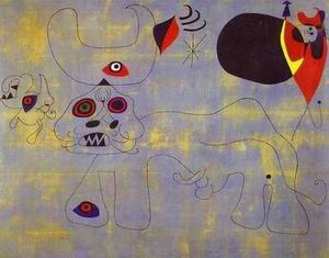 Miro oil painting