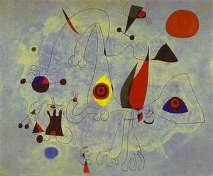 Miro oil painting