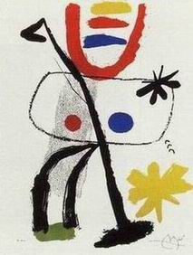 Miro oil painting