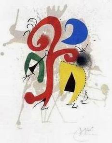 Miro oil painting