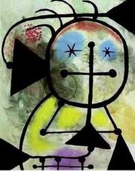 Miro oil painting