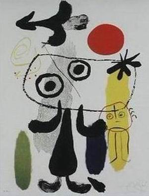 Miro oil painting